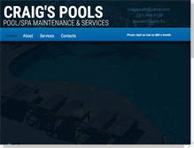 Tablet Screenshot of craigspools.com